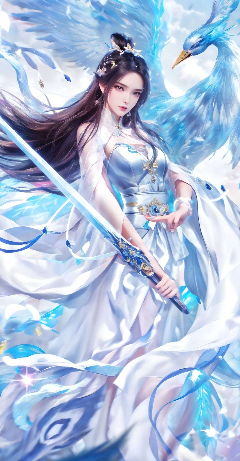 陆雪琪以其清冷脱俗的气质犹如动漫美女画卷中的璀璨明珠