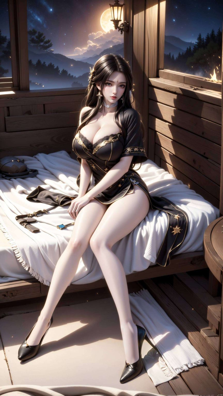 透过它她的美丽