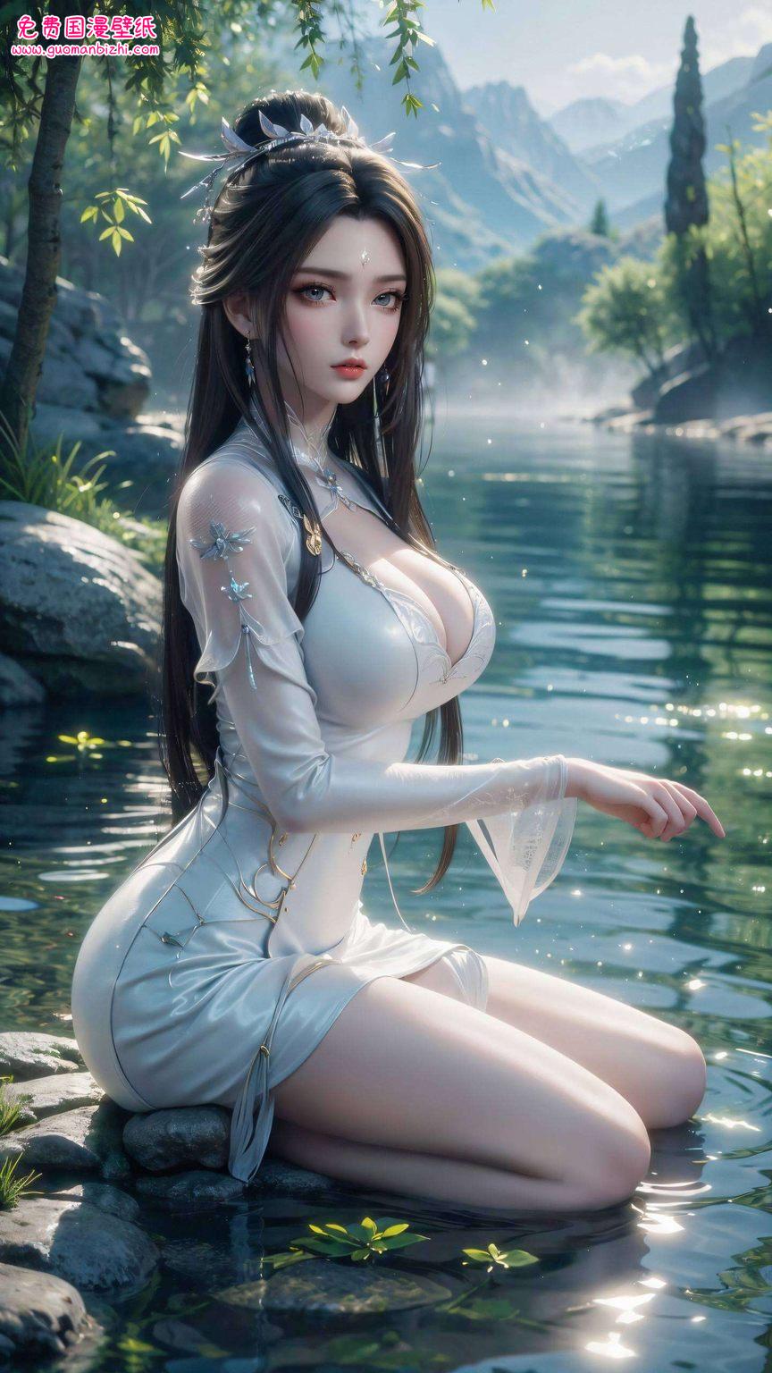 犹如置身仙境都能感受到国漫女神的灵动之美