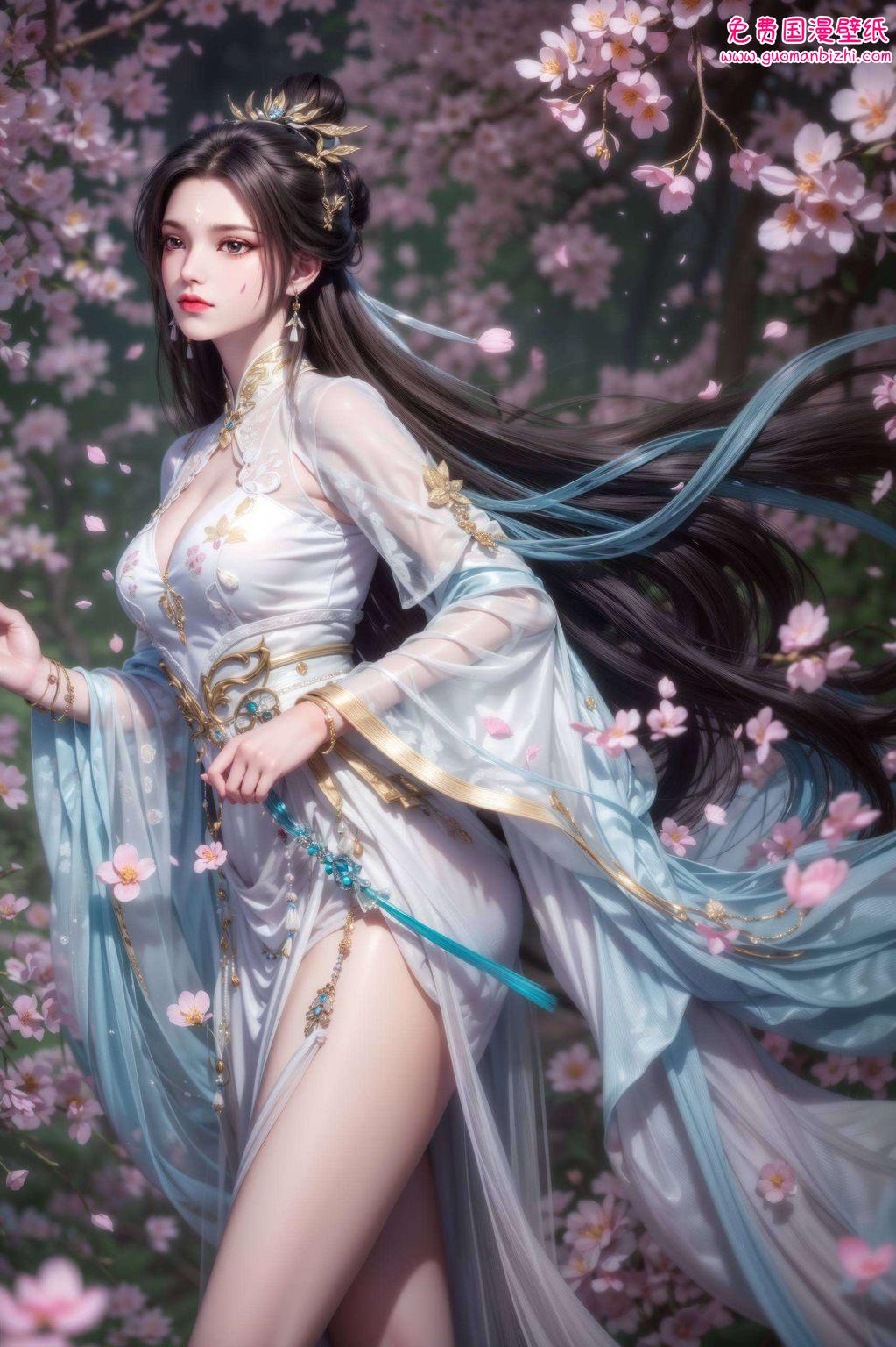 宛若从古籍中走出的玄幻美女陆雪琪