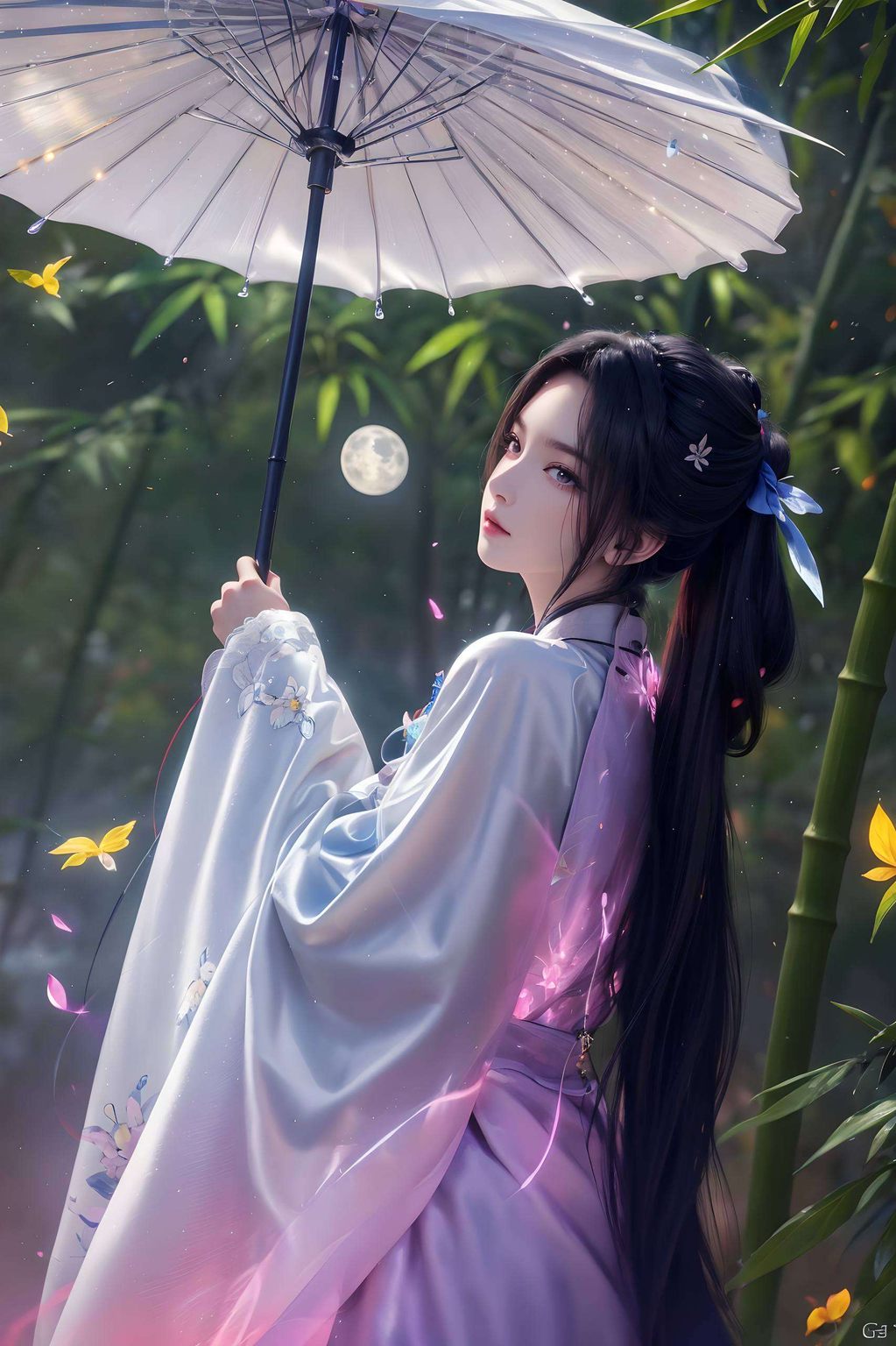 嘿想要把这位国漫美女带回电脑桌面