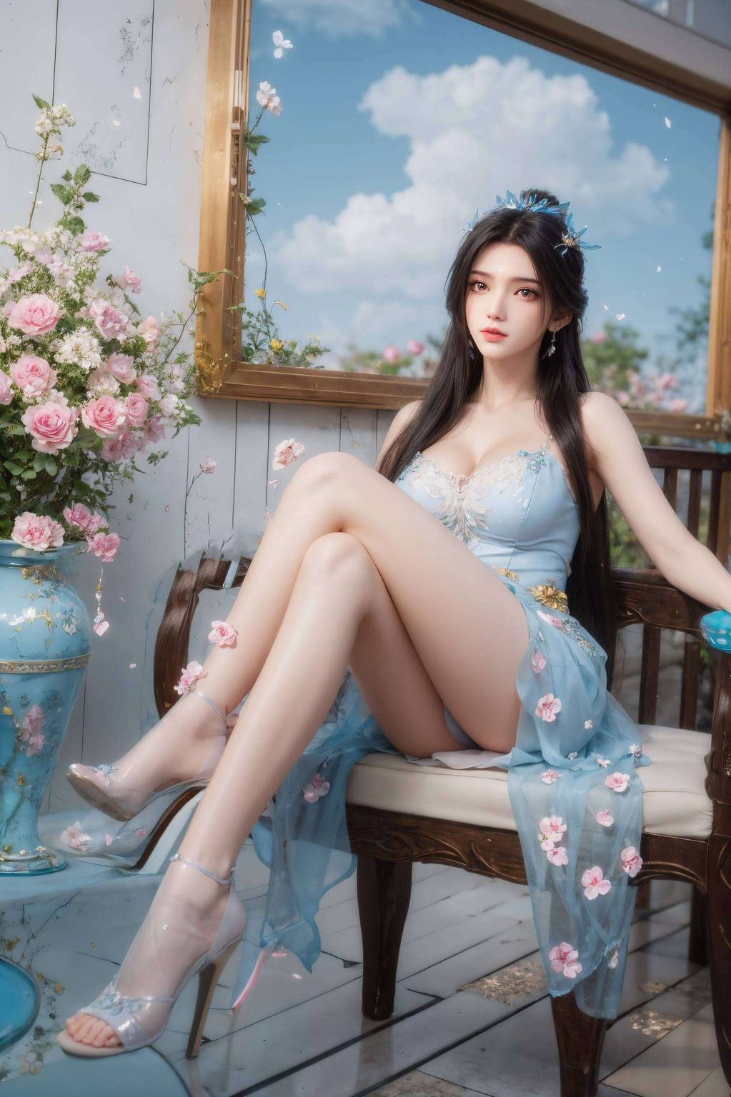 每一寸壁纸都绘着她清冷孤傲的容颜在这片由AI编织的极简炫彩壁纸中