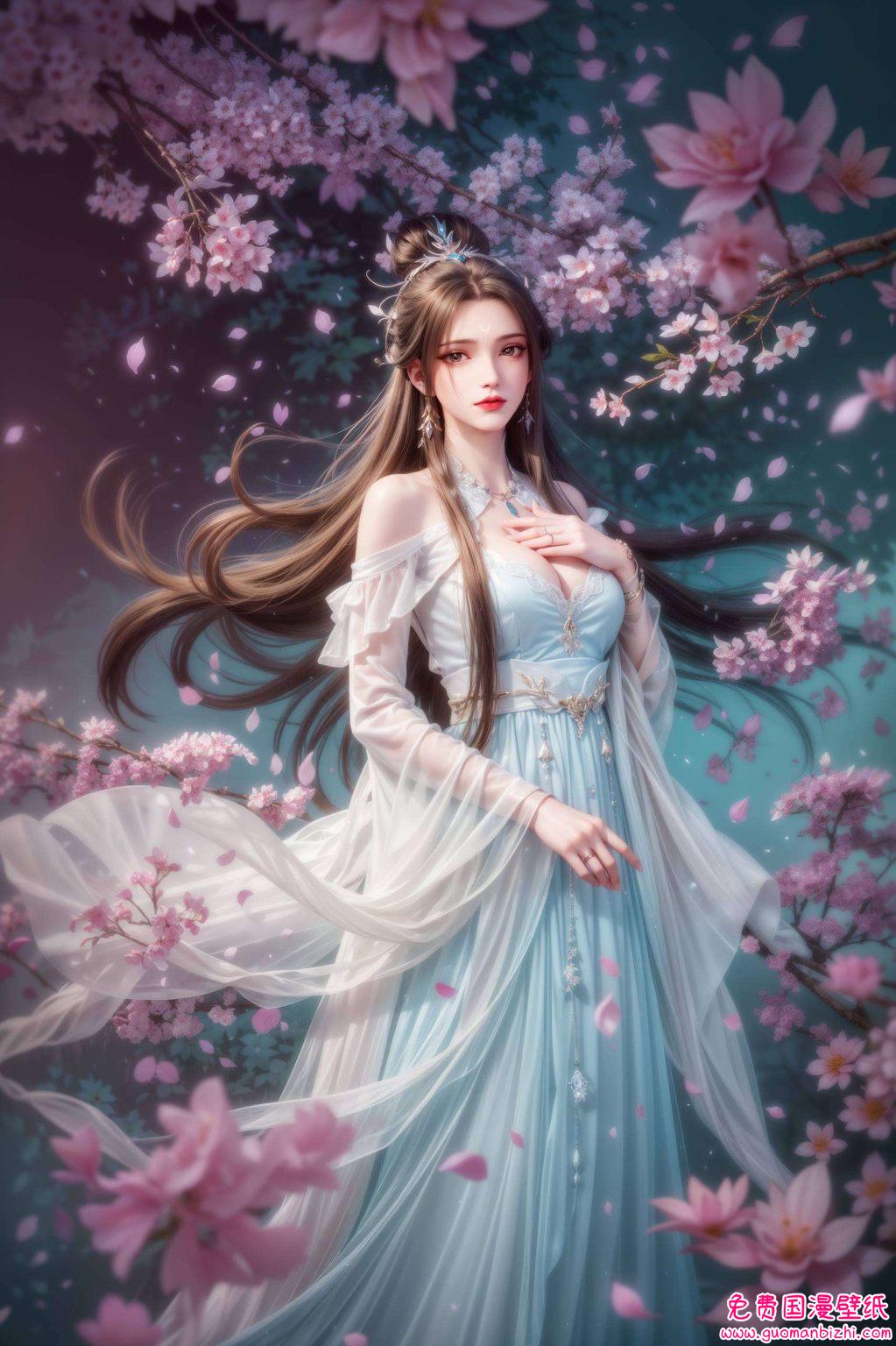 将她的美丽与玄幻气息完美融合为你的电脑桌面增添一份别样的风情
