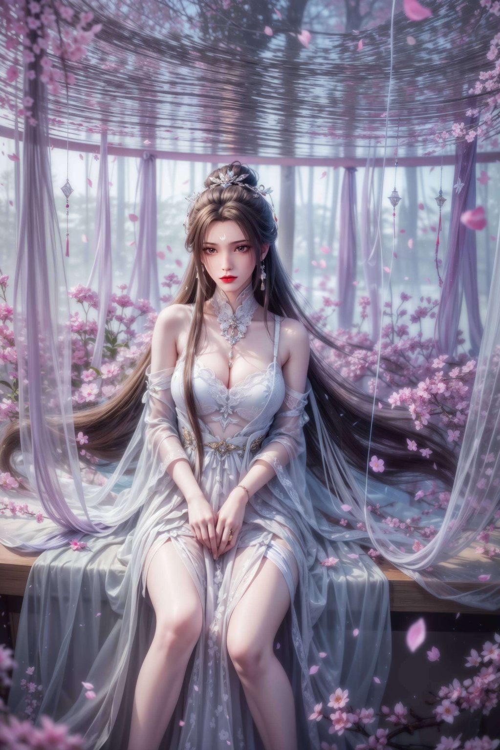 她如画中仙子都是壁纸上的国漫女神