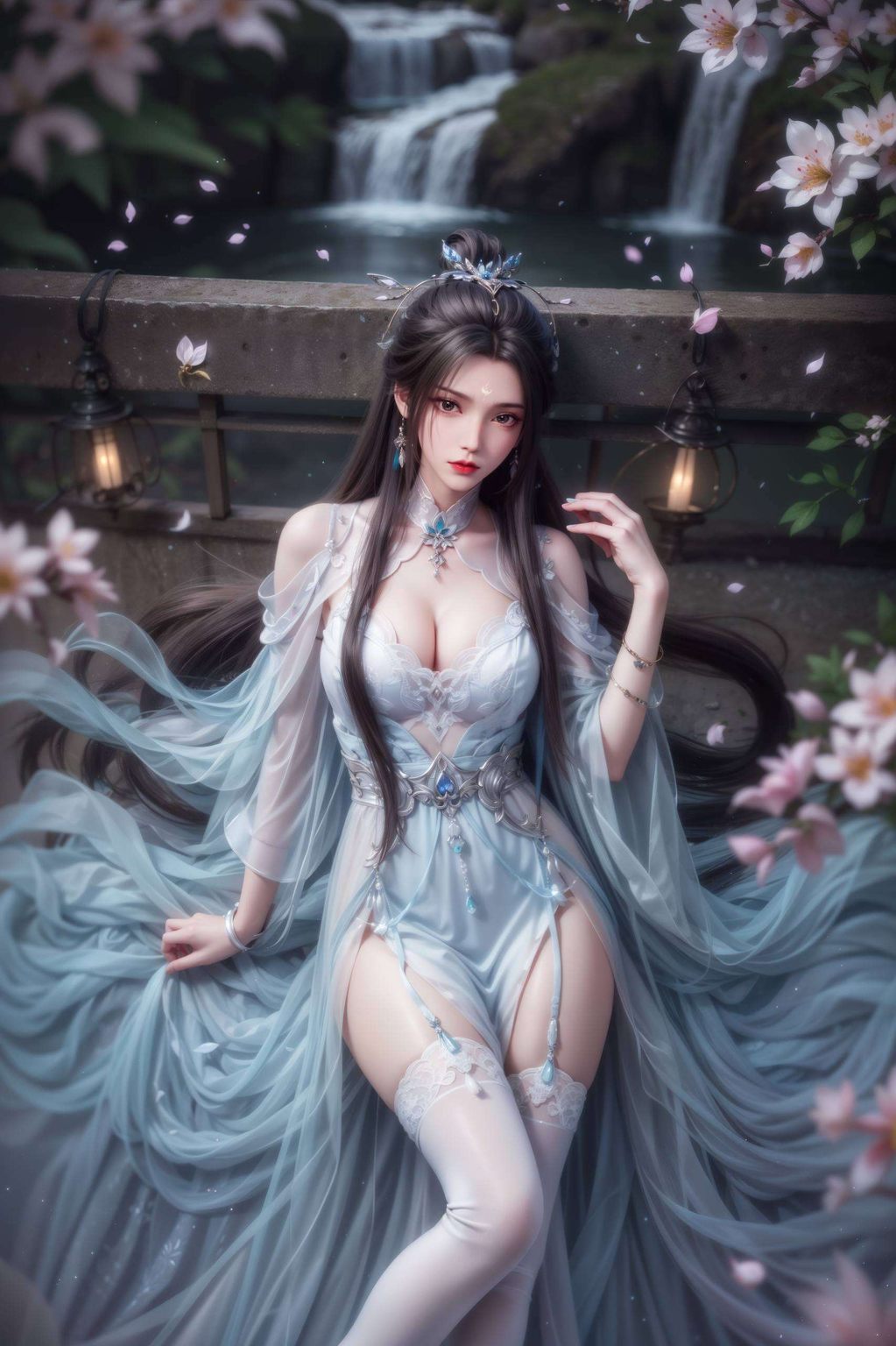 陆雪琪那清冷脱俗的身影如同夜空中最明亮的星辰