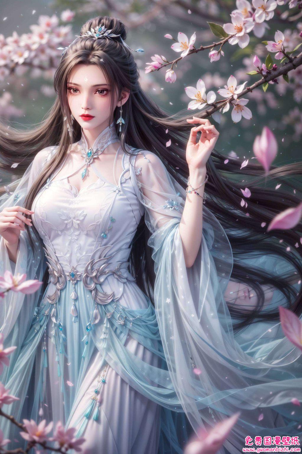 国漫女神的形象在此刻熠熠生辉这张壁纸将陆雪琪那如冰雪般清冷的气质