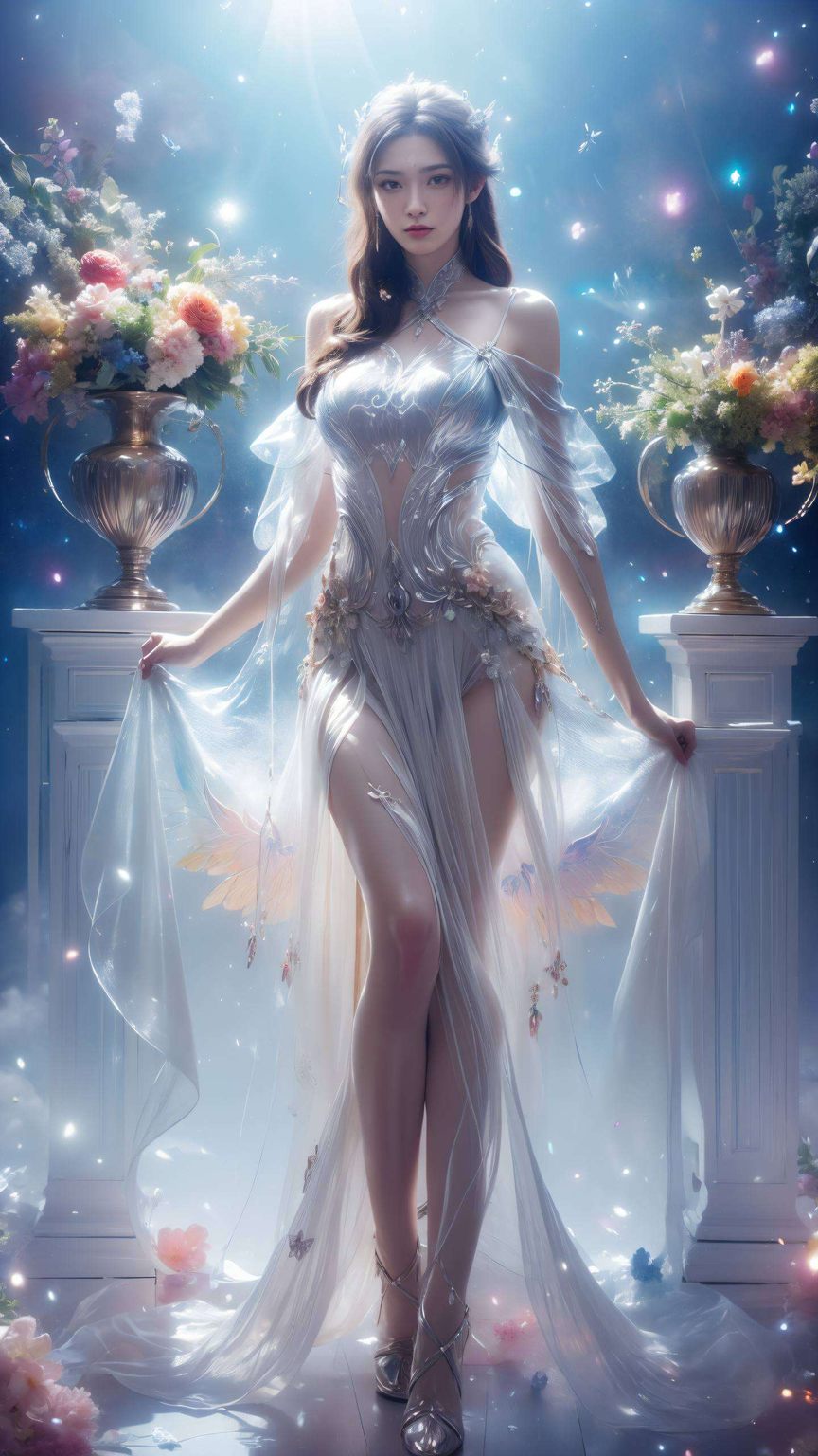 那抹清冷如霜的诛仙女神在这玄幻的世界里