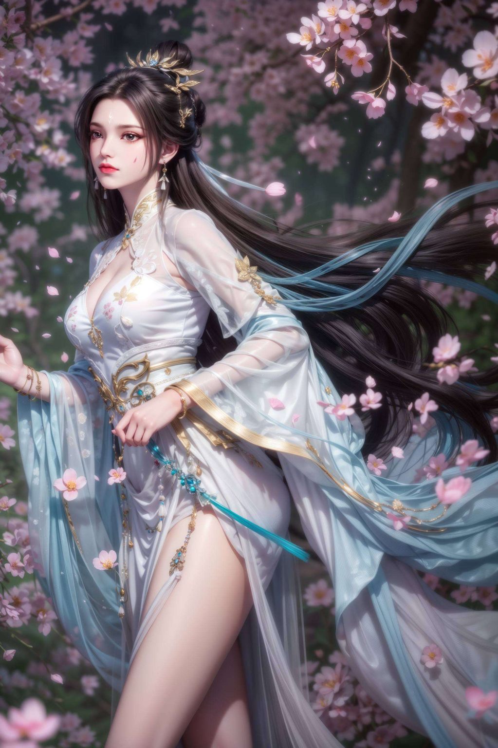 而在动漫美女的画廊中她优雅的身姿