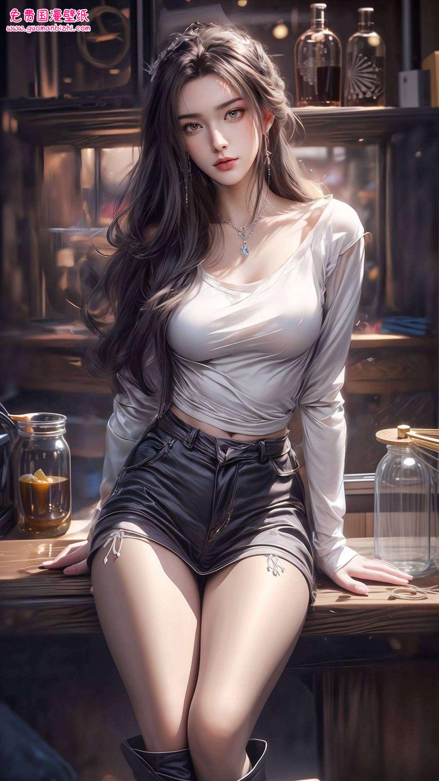 仿佛从动漫中走出这位国漫美女