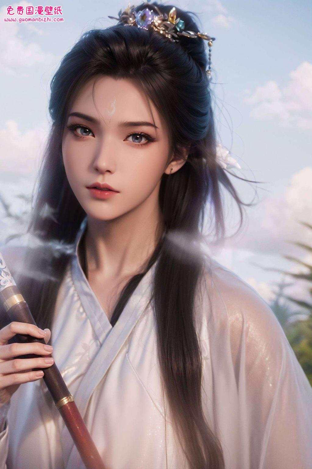 一袭白衣如雪她是国漫中的女神