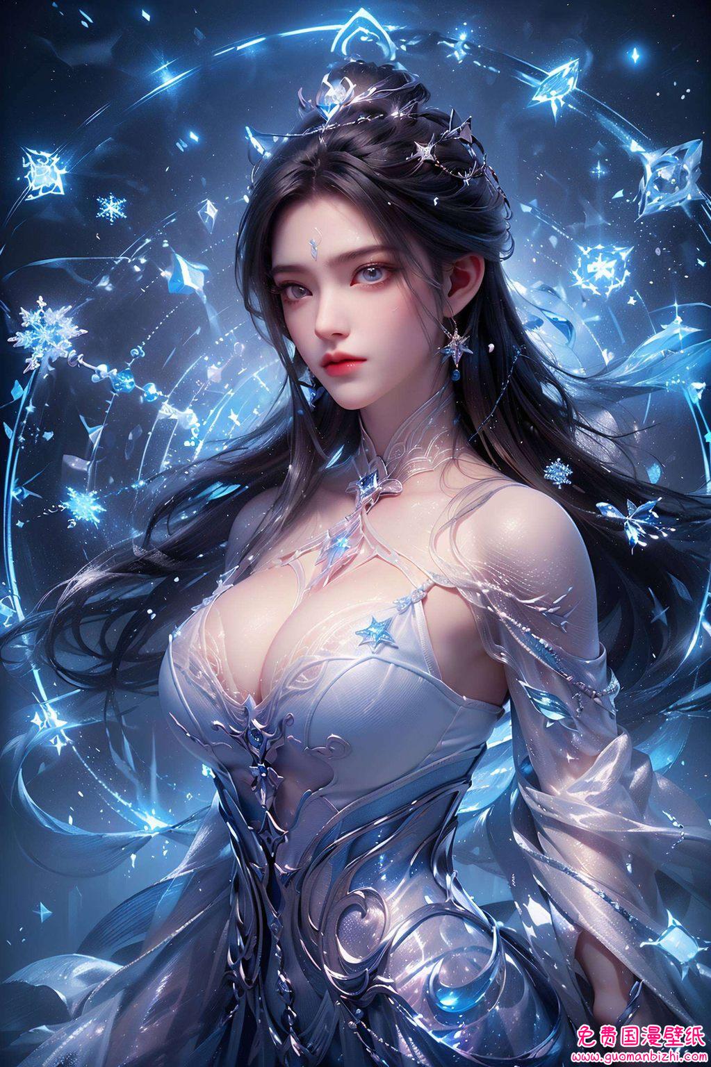 清冷而不失灵动她是那幽静山林中的一朵白莲