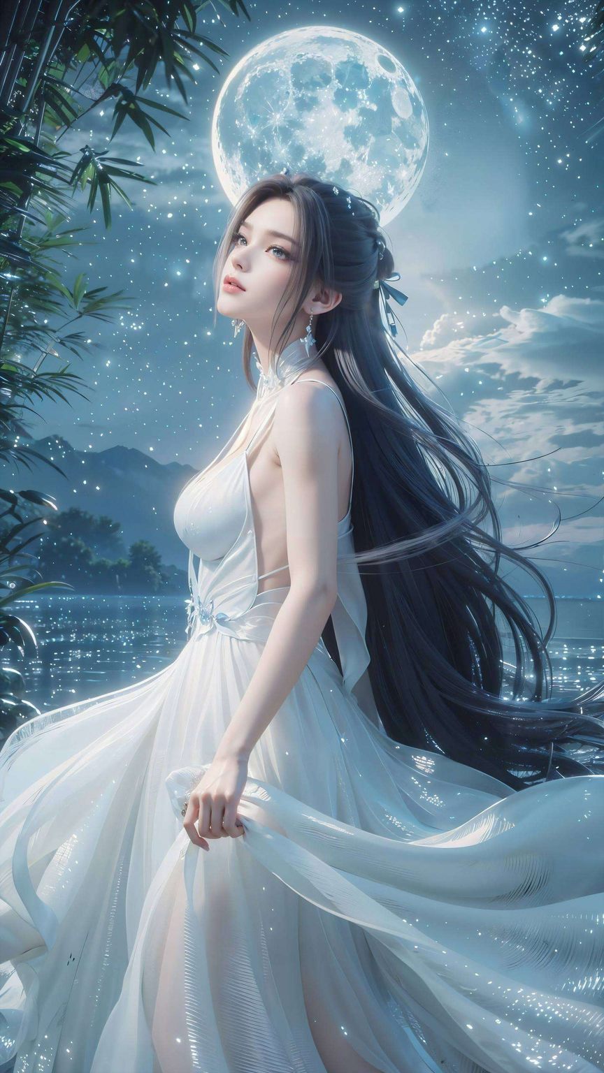 让人在每一次瞥见时陆雪琪如一抹清冷的月光