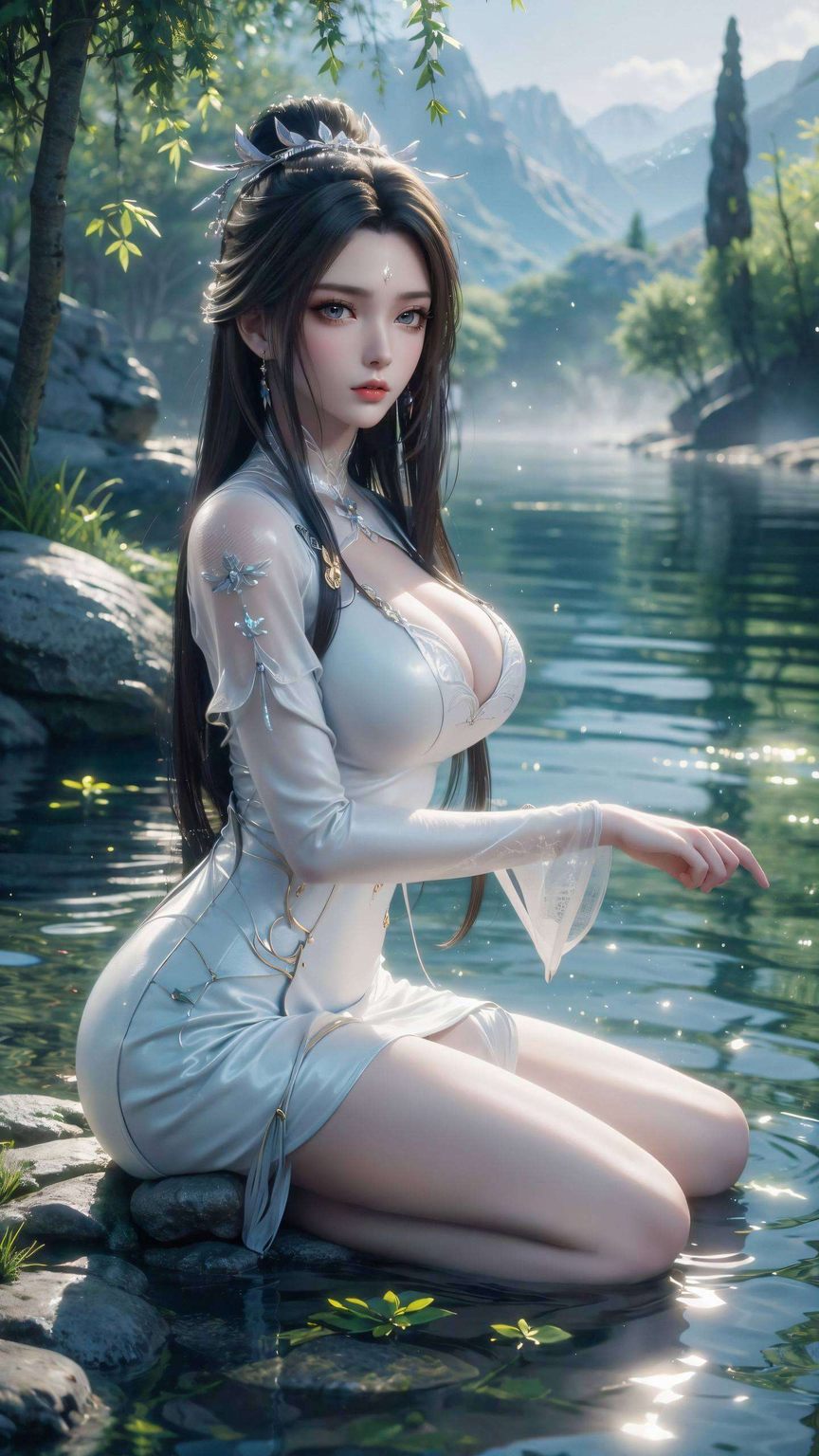 她那宛若画卷中的古典美成为了诛仙世界中的一抹不可忽视的亮色