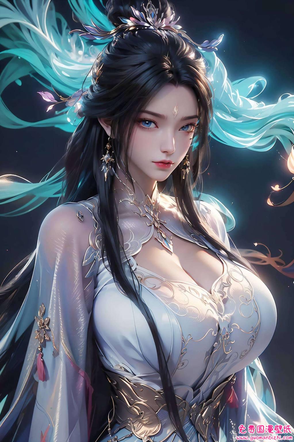 化作iPhone壁纸上的灵动画卷碧瑶的柔美与陆雪琪的坚韧