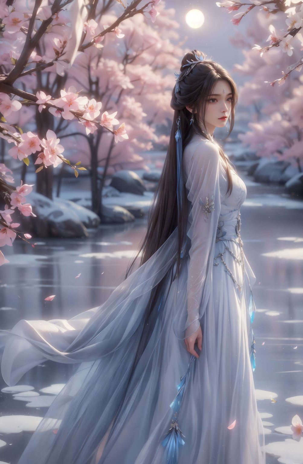陆雪琪以其独特的魅力成为了诛仙壁画中的绝美壁纸身姿曼妙