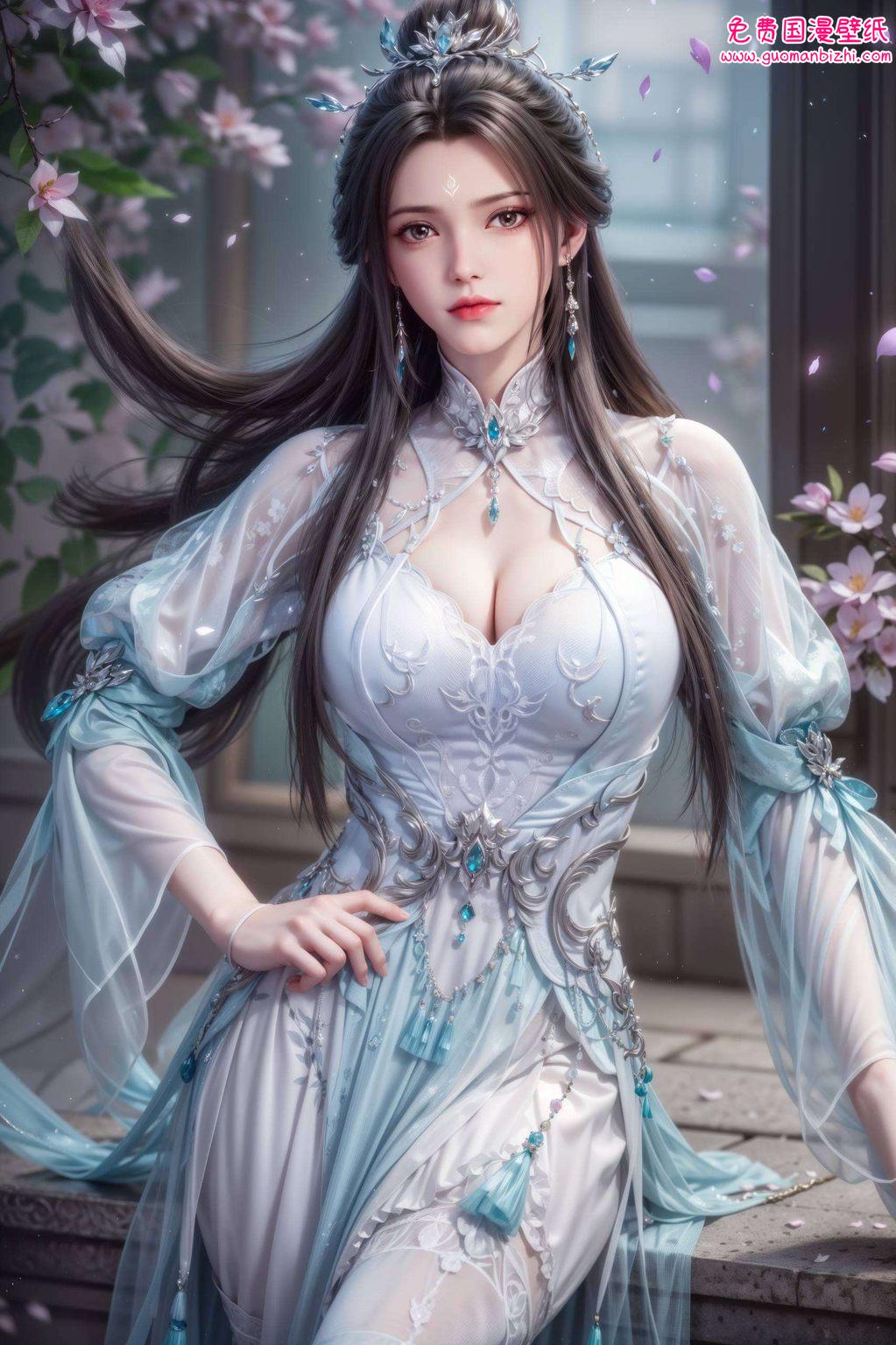 动漫女神的魅力也是平板墙上的一道风景