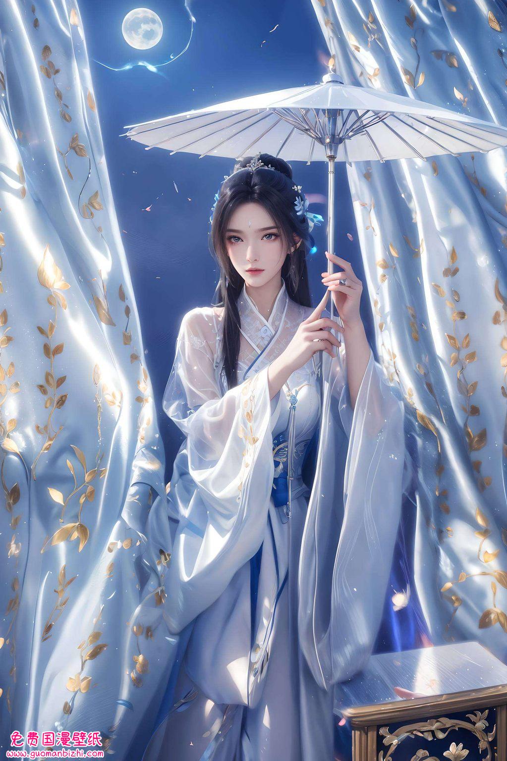 让她每一个动作都翩翩如仙她的眼神深邃