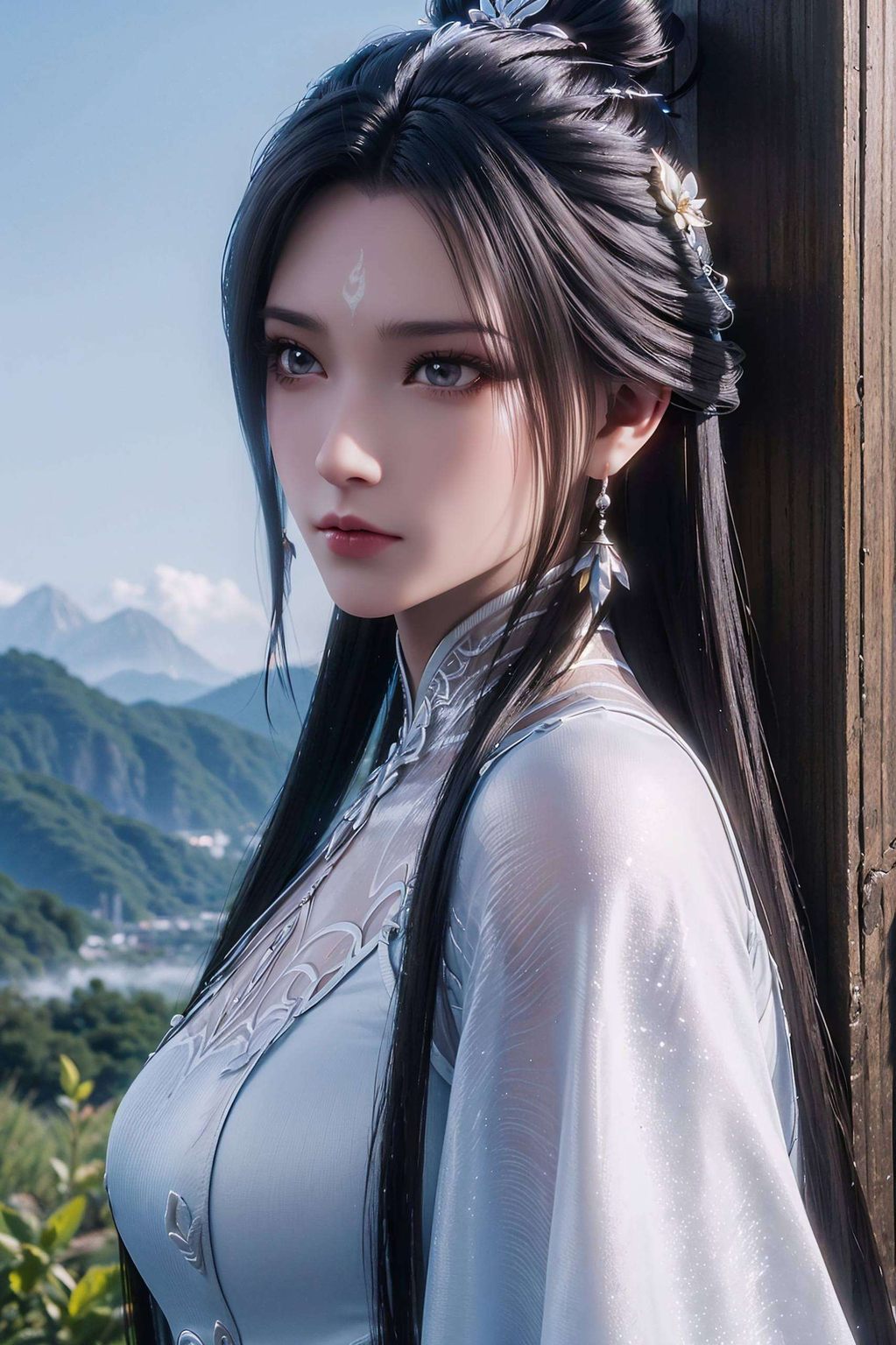 陆雪琪如一朵清冷的白莲静静绽放于诛仙的玄幻世界