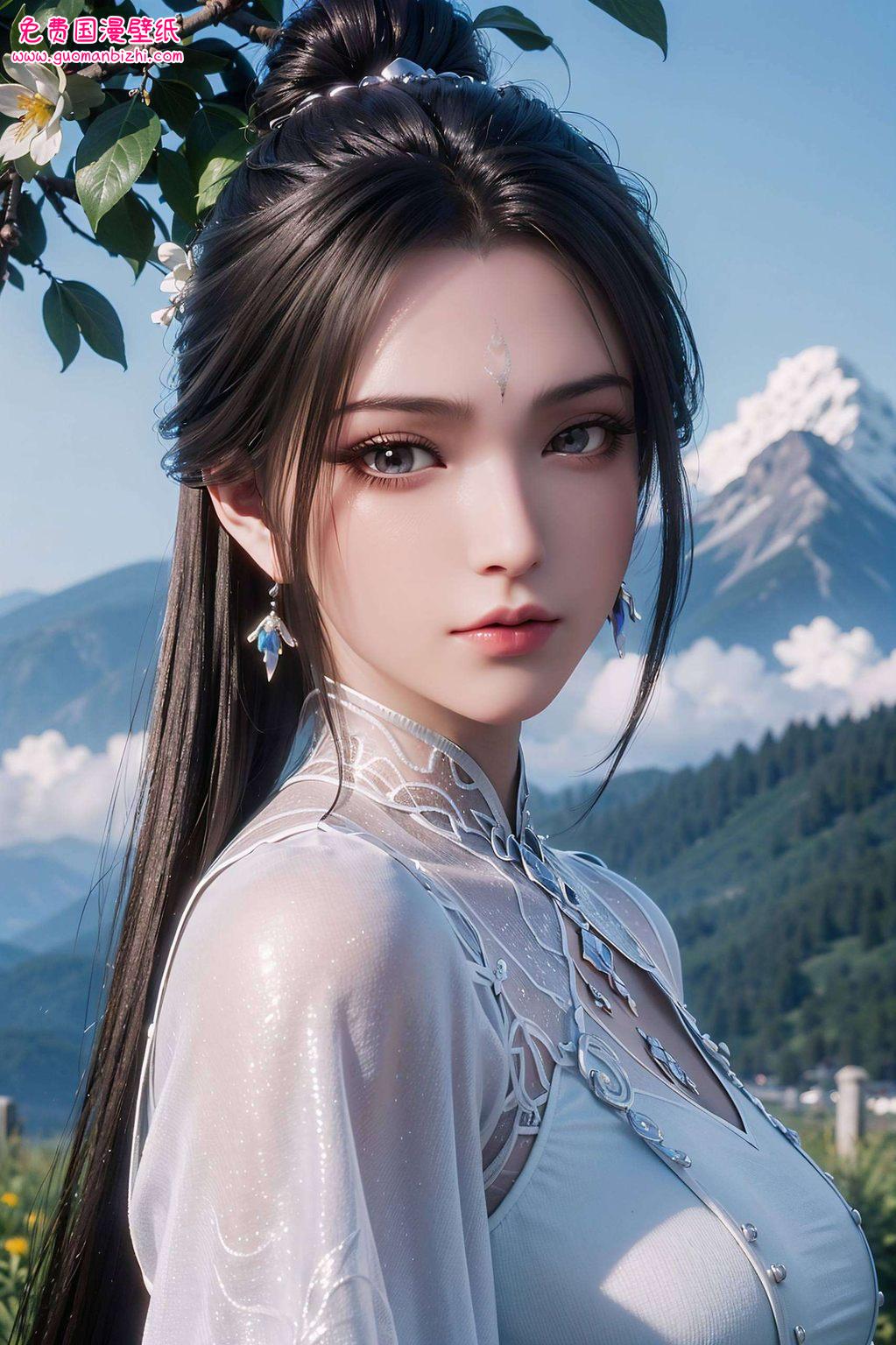 诠释着玄幻世界中的坚韧与美丽她以剑指苍穹的豪情