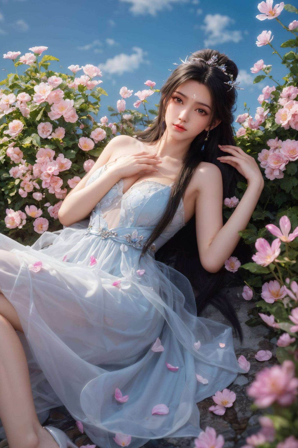 她的眼神中藏着深深的玄幻与智慧也是无数动漫迷心中的女神