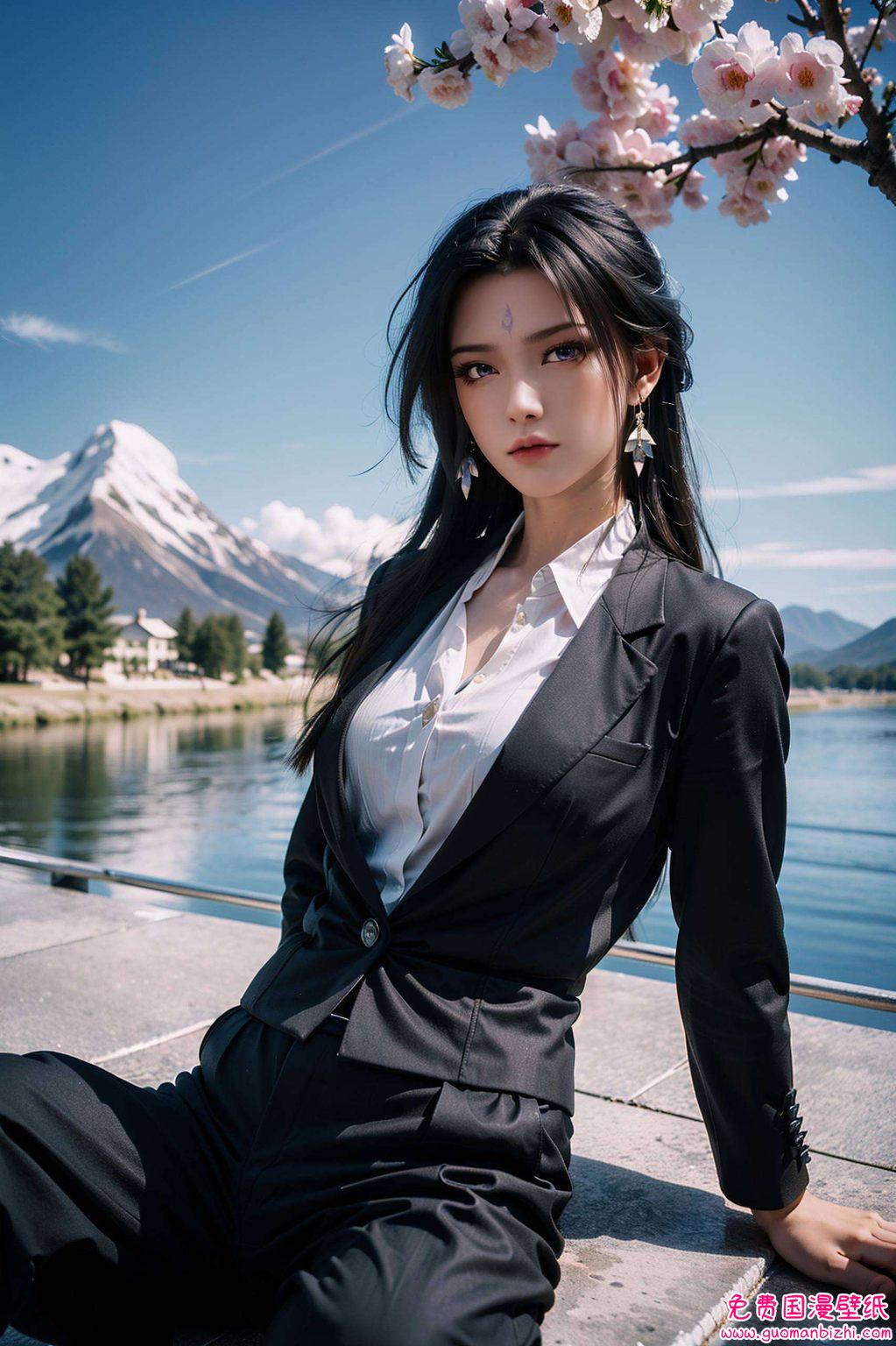 她可爱的模样更是让人心生欢喜她的眼神深邃