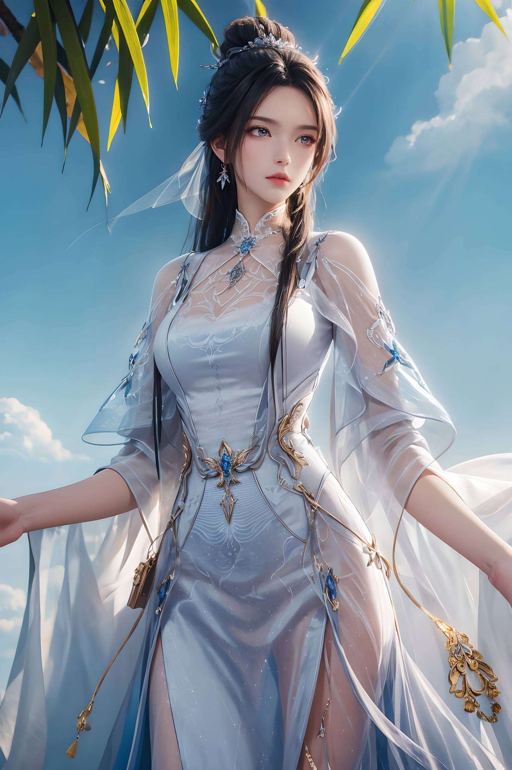 仿佛从《诛仙》的玄幻篇章中走出都是对美的一种极致诠释