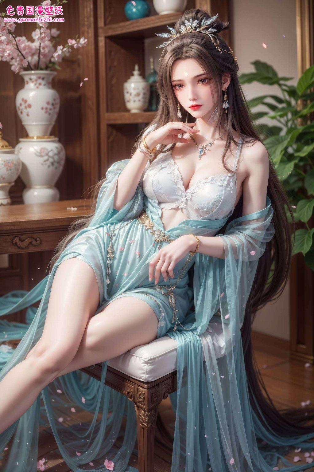 仿佛将国漫之美凝结于紫色壁纸之上犹如仙子舞动