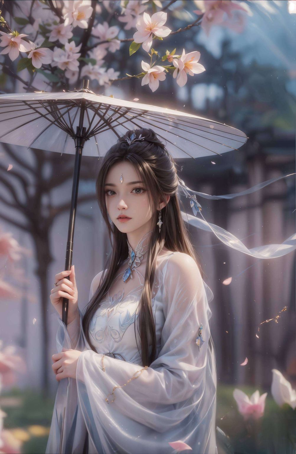 在这繁华的世界里如同壁画中的仙子