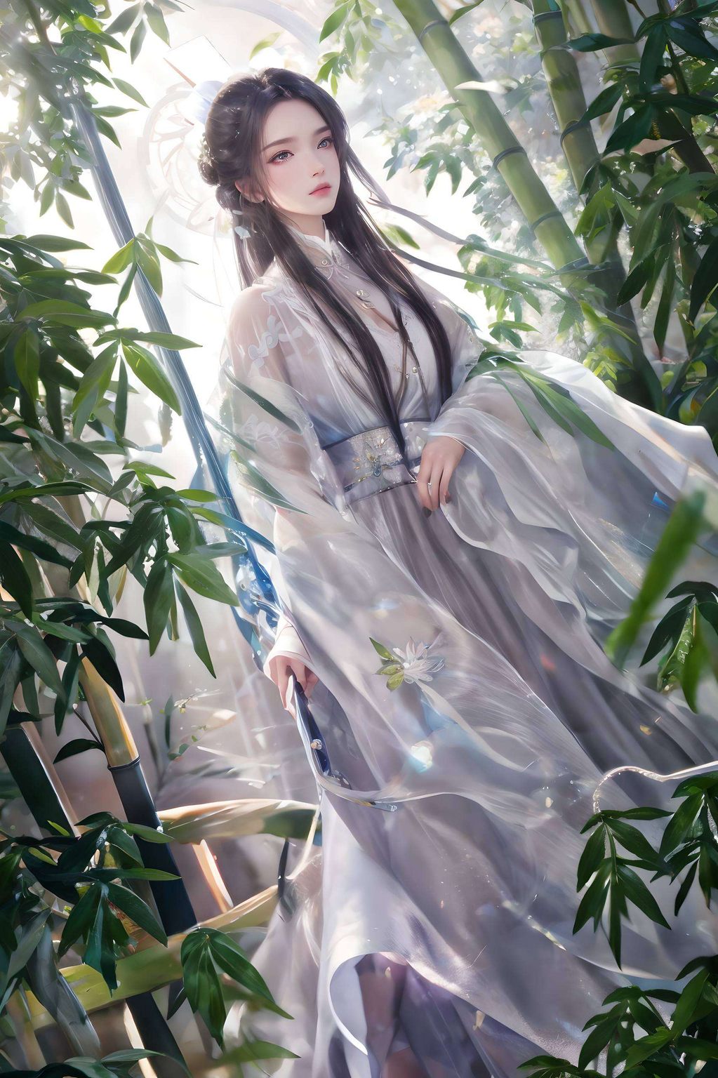 她是诛仙中的剑仙如同一朵盛开在冬季的雪花