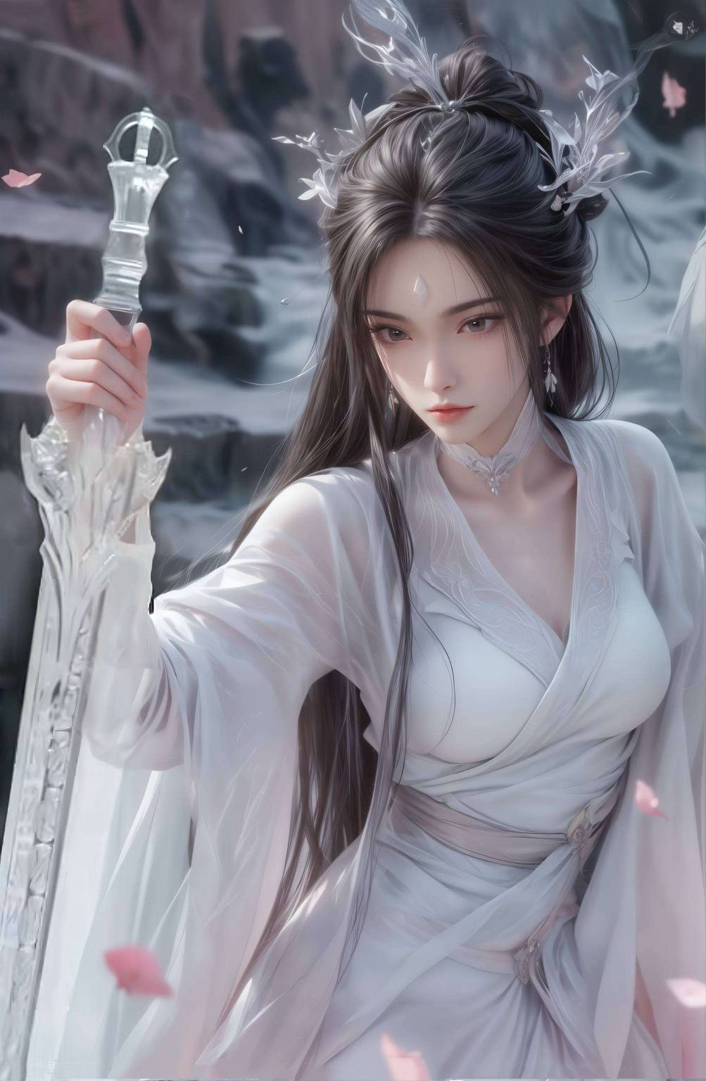 是诛仙世界中的一抹冷艳让那份玄幻之美