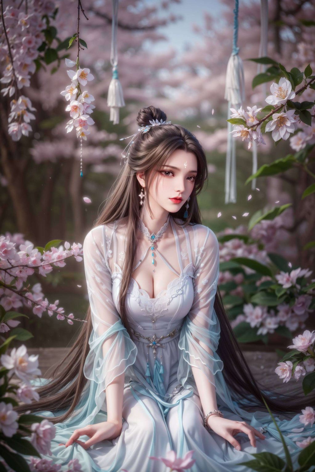 蓝色背景的高清壁纸每一次回眸