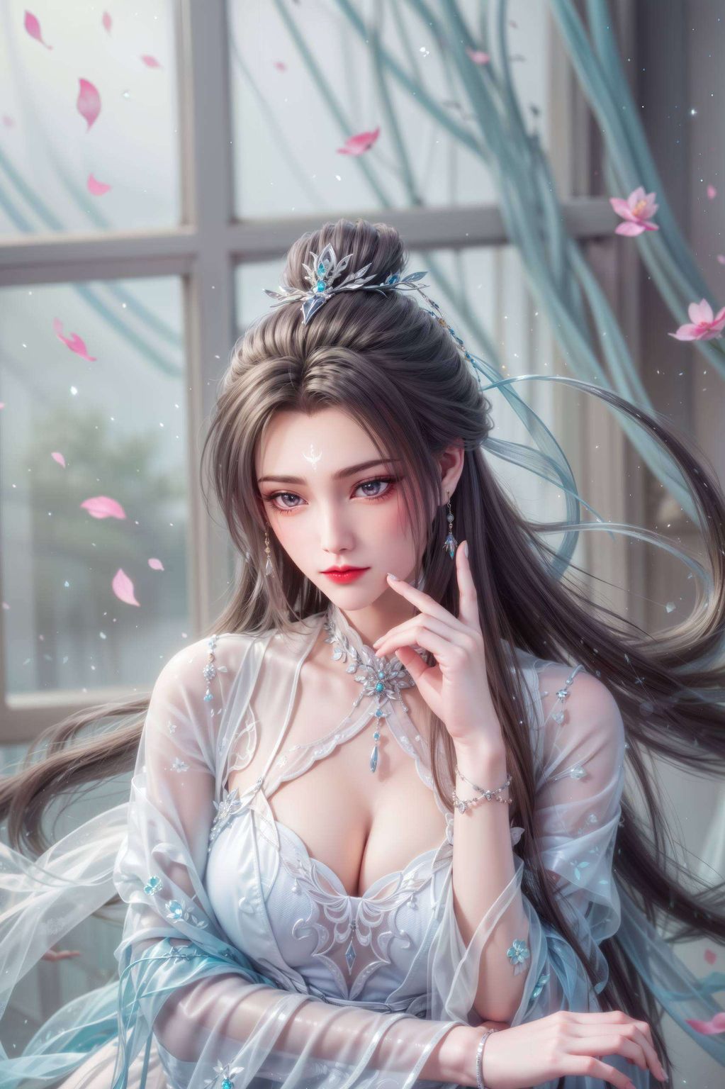 美得让人心动！这位仙子不仅剑法高超仿佛在说：“快来和我一起闯荡玄幻世界吧！”🗡️✨ 快来感受这位国漫女神的魅力吧