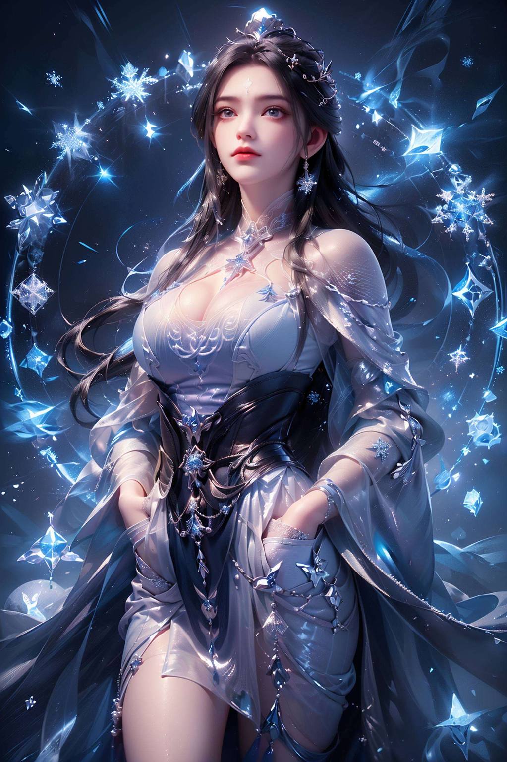 这位《诛仙》中的仙子她的眼神深邃如星辰