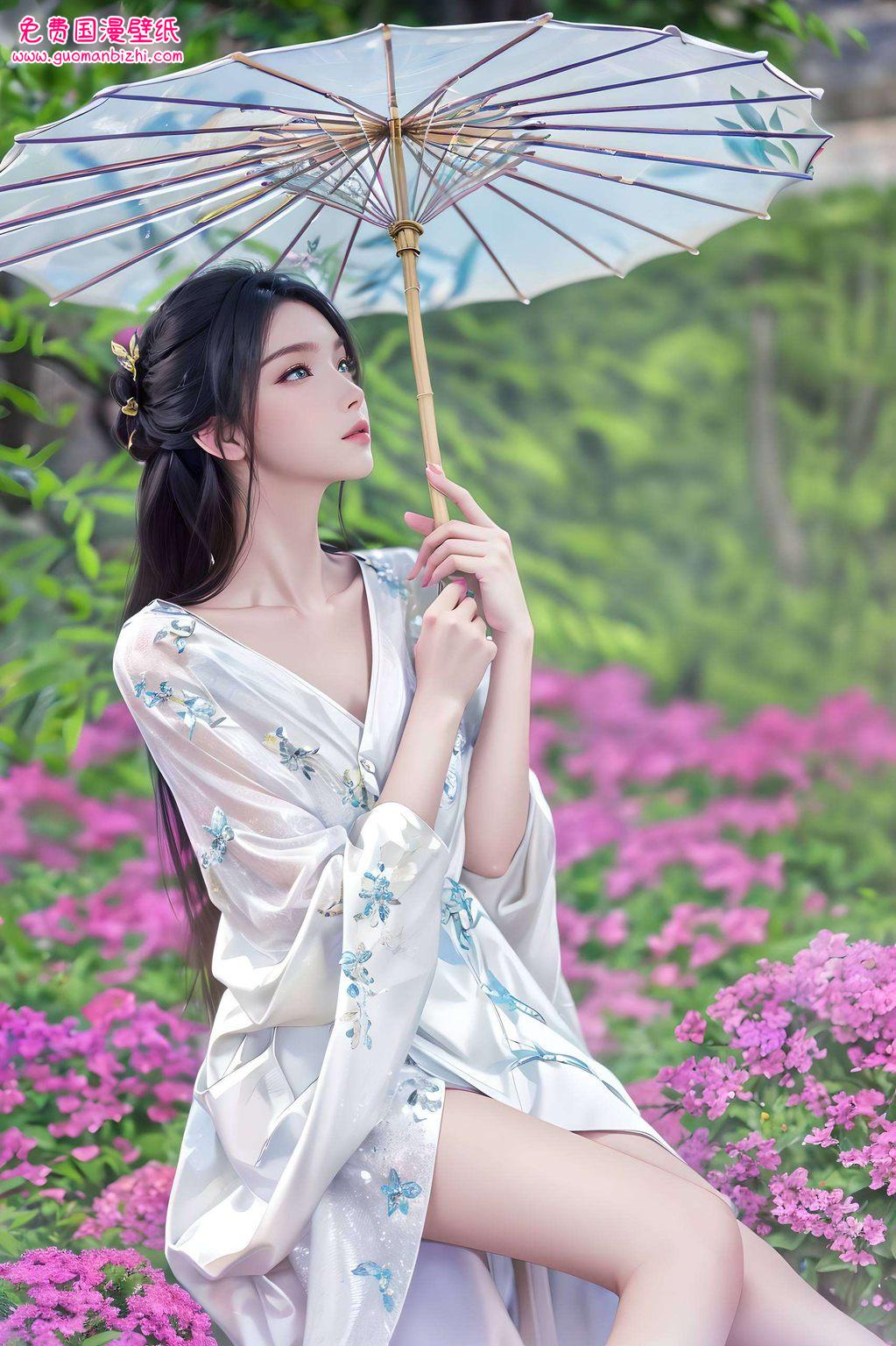 李沁庆饰演的陆雪琪仿佛从诛仙的玄幻世界走来在绚烂的苹果炫彩壁纸中