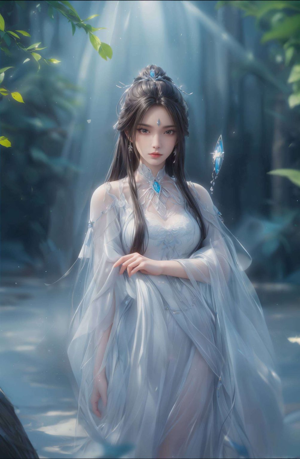 她不仅是美丽的化身在这国漫的画卷中