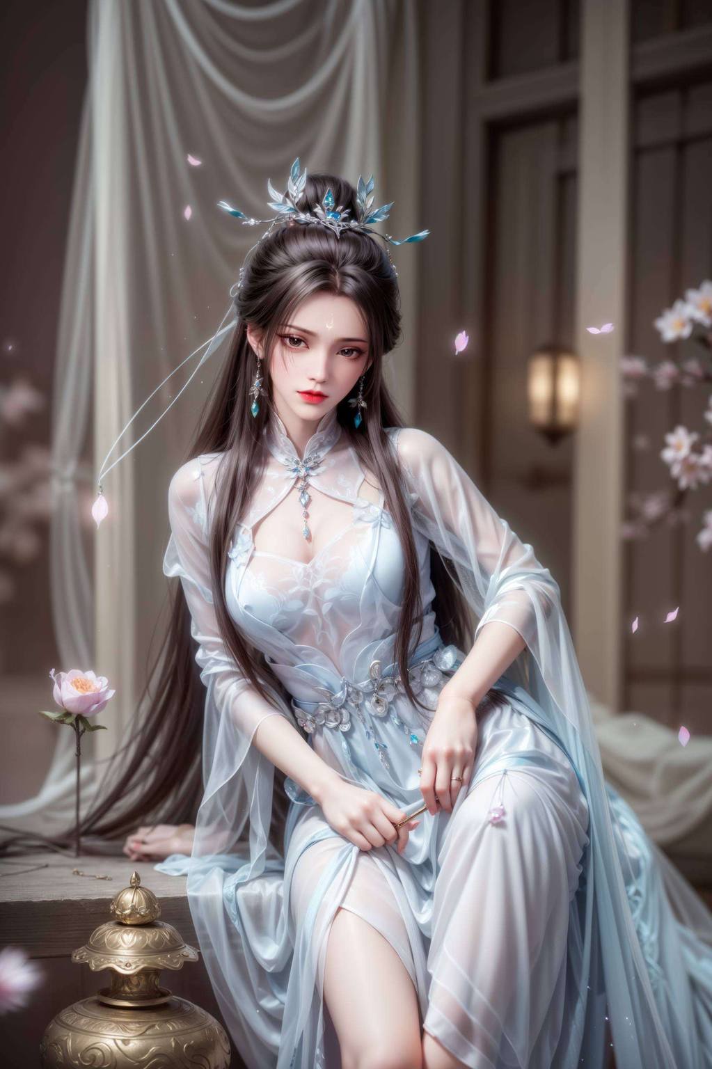静静绽放在诛仙动漫的江湖之中陆雪琪如一朵清冷的莲花