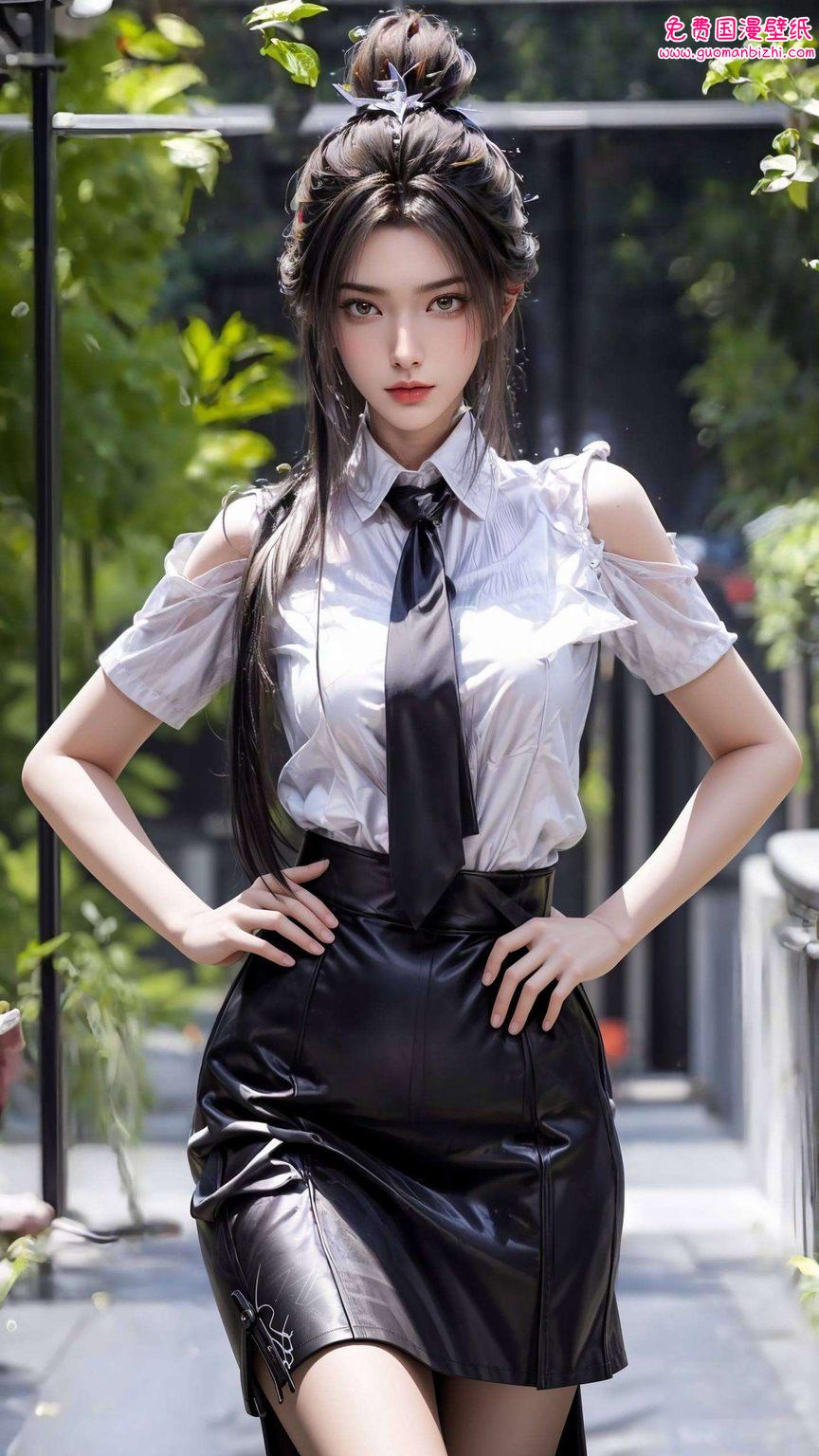 将国漫女神的韵味展现得淋漓尽致在紫色壁纸的柔和护眼下