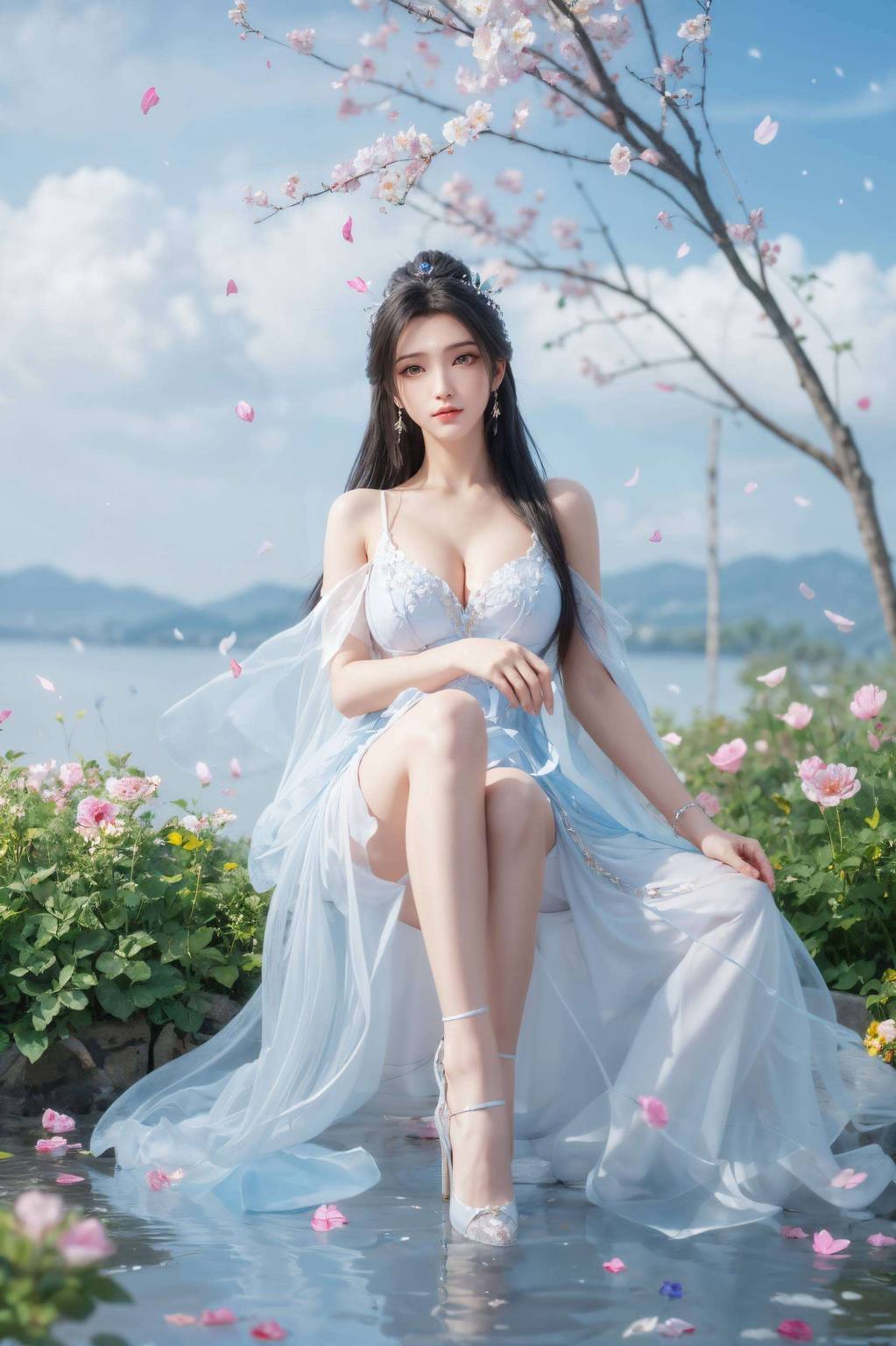带着一丝不染尘埃的孤高每当目光落在那超高清壁纸上的她