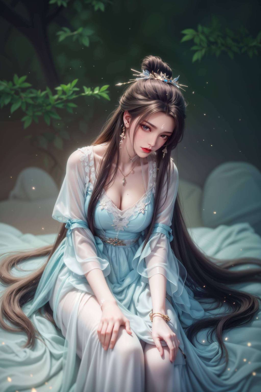 让人不禁赞叹：此画中美仙侠的浪漫