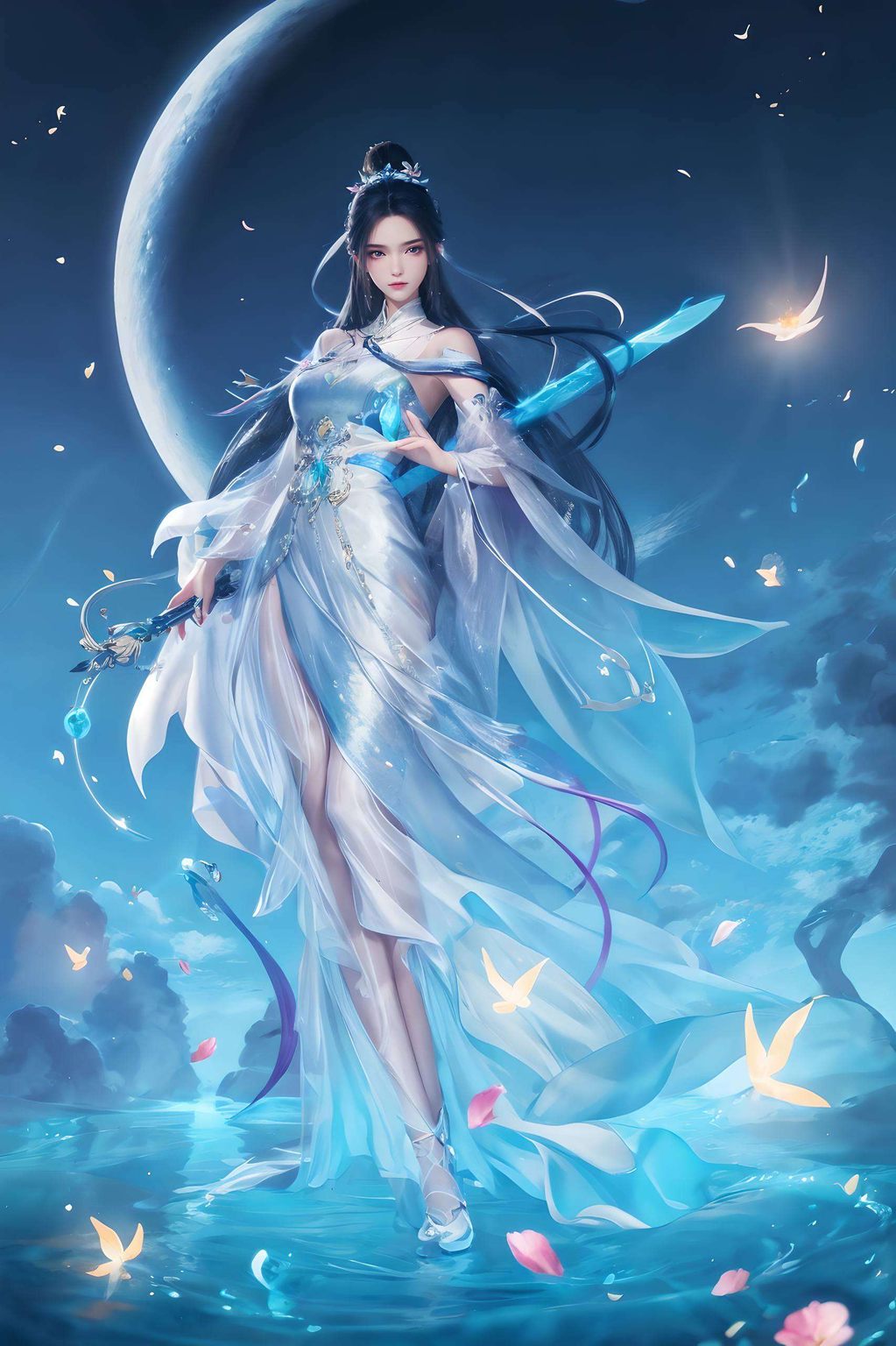 独立在诛仙的江湖之中她的眼神深邃