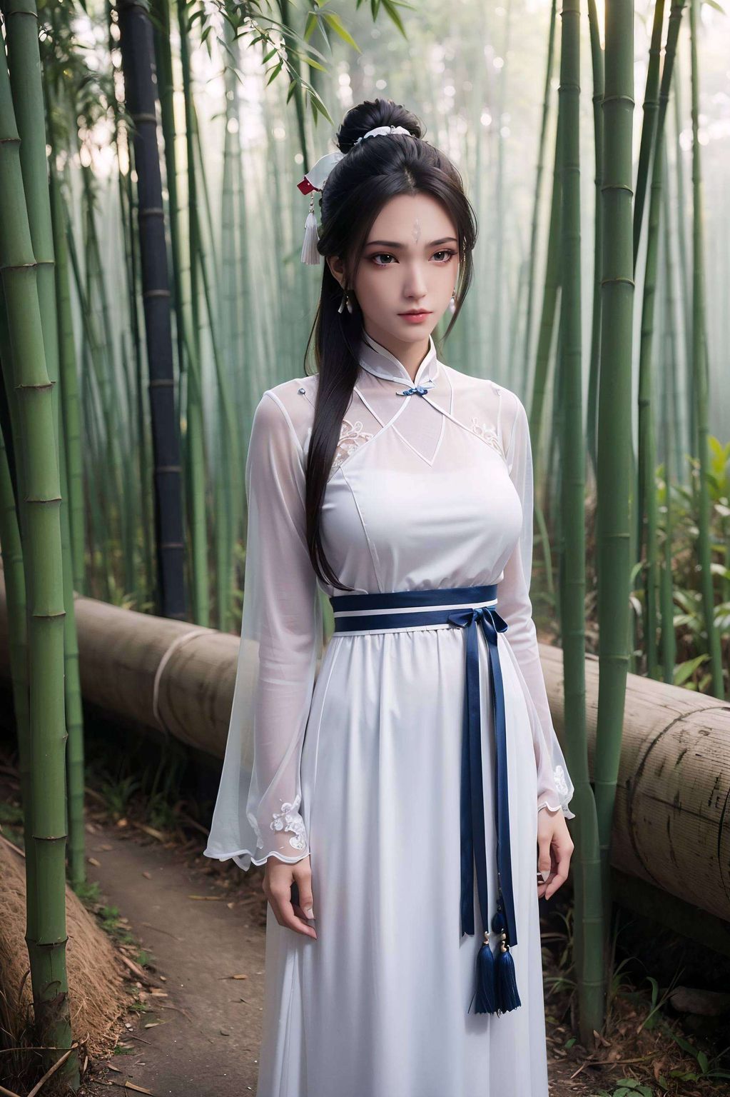 剑舞之中翩翩舞剑