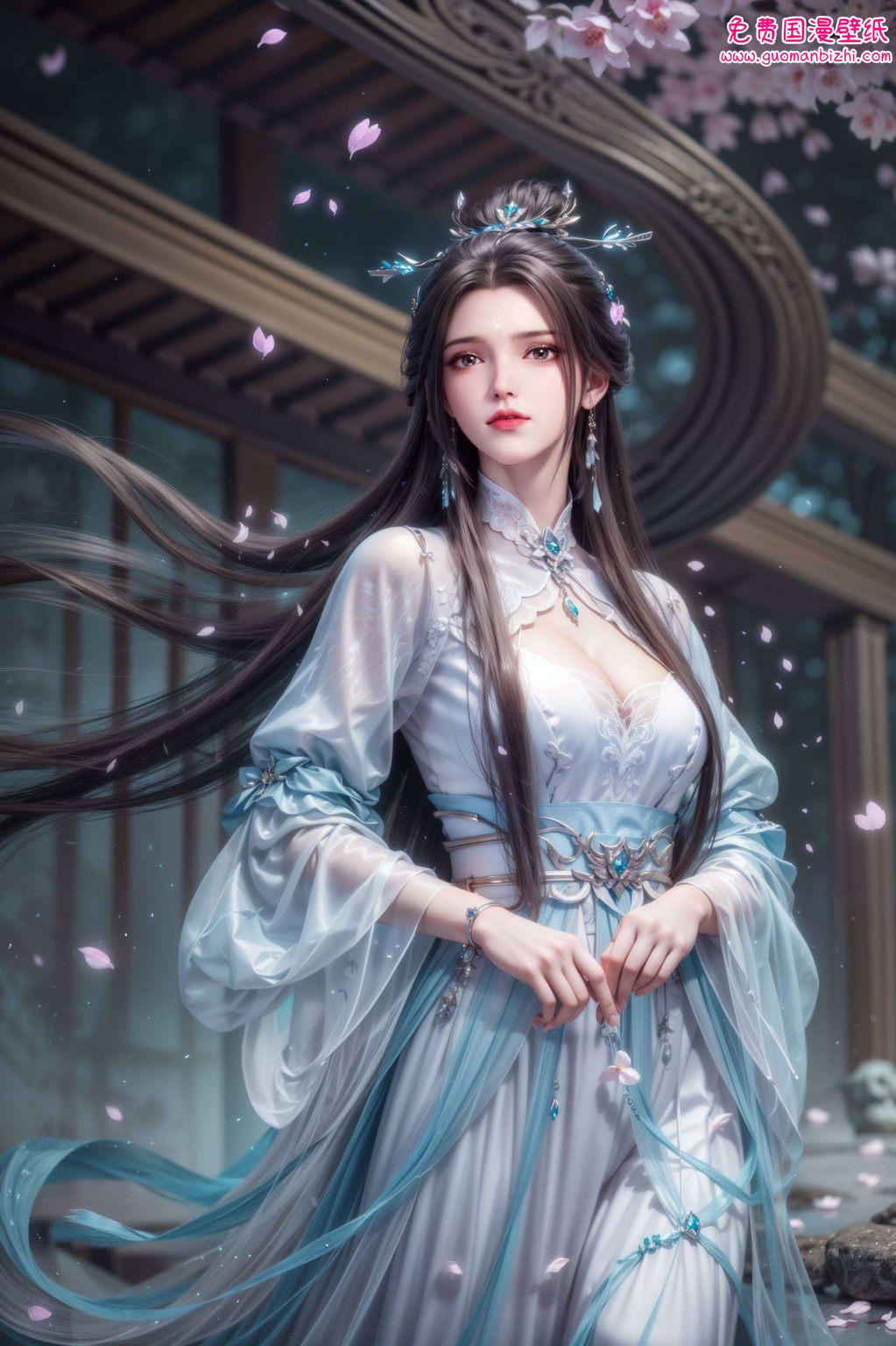 陆雪琪如一朵清丽的白莲以其冰清玉洁的气质