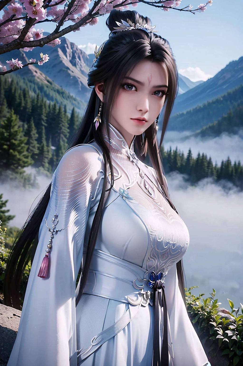 AI巧手打造这位出自《诛仙》的国漫女神