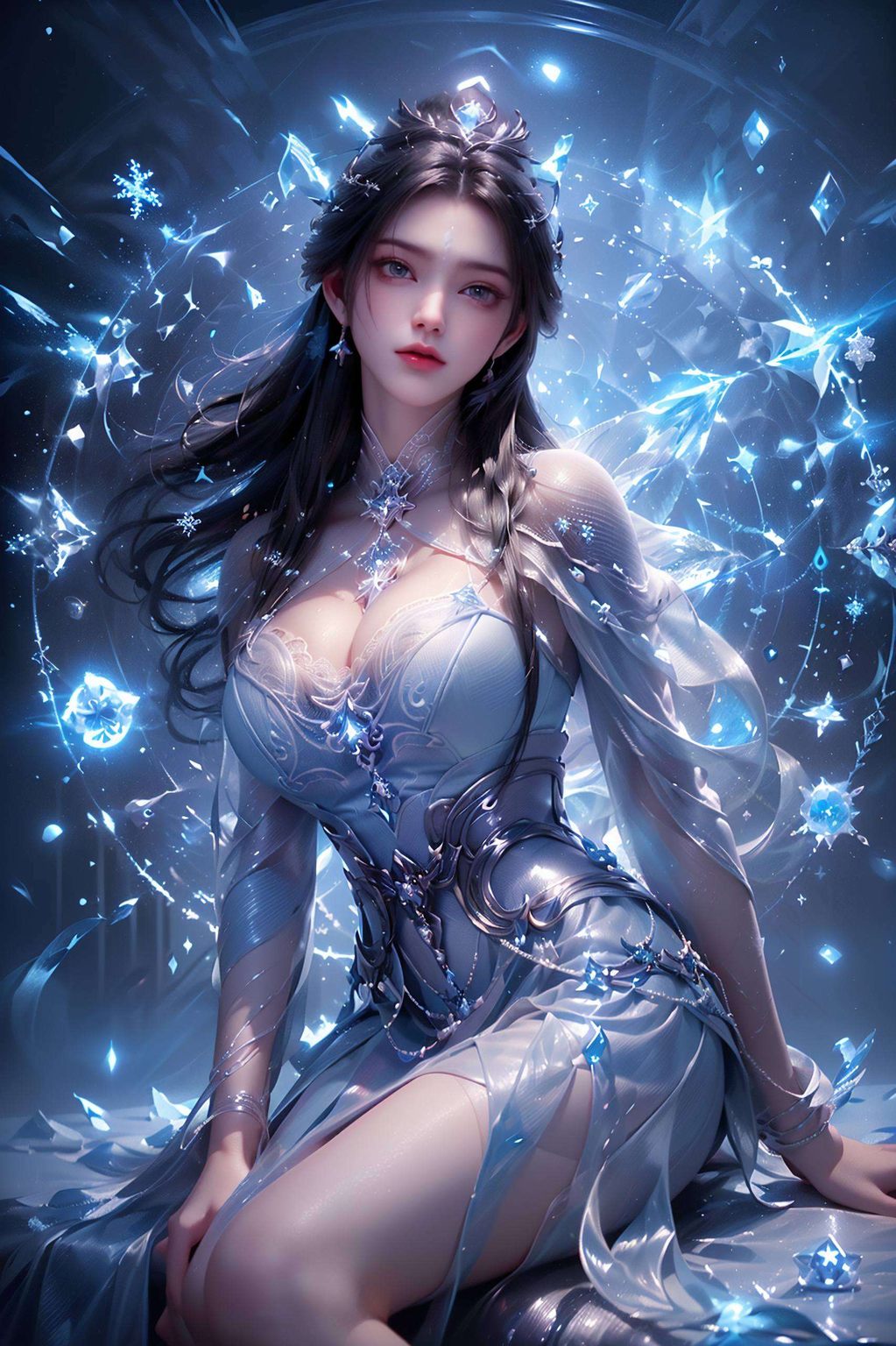 其风采宛如壁画中走出的仙子又融入了AI的智慧