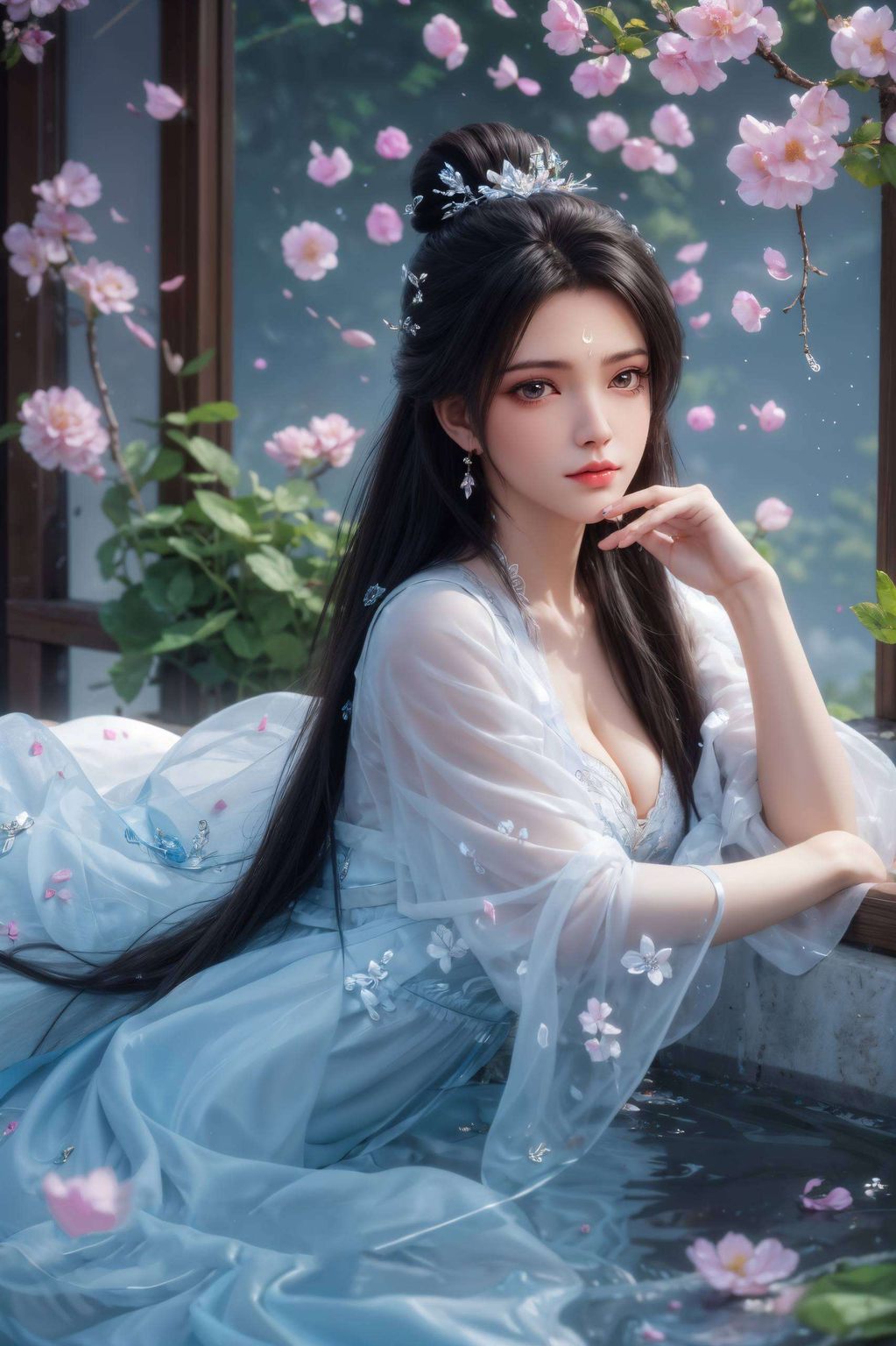 国漫美女此情此景
