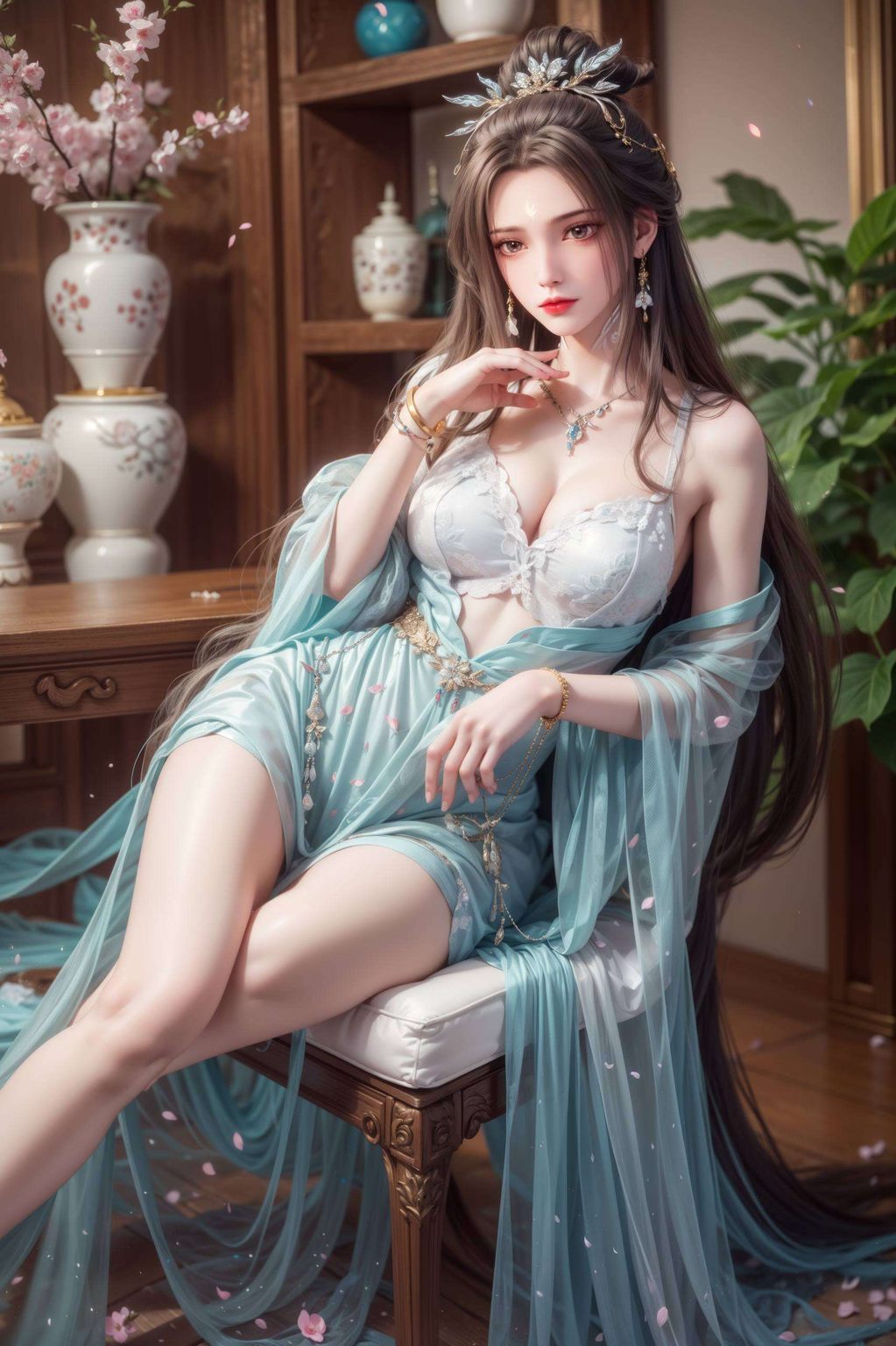 此壁纸集陆仙子风中舞剑