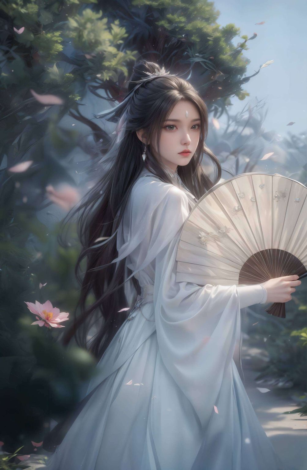 既是她冰肌玉骨的倩影国漫壁纸中的女神代表