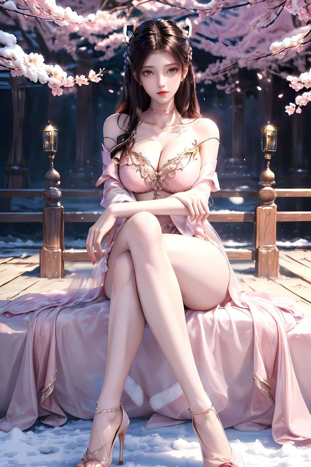 她的美丽眉眼含笑