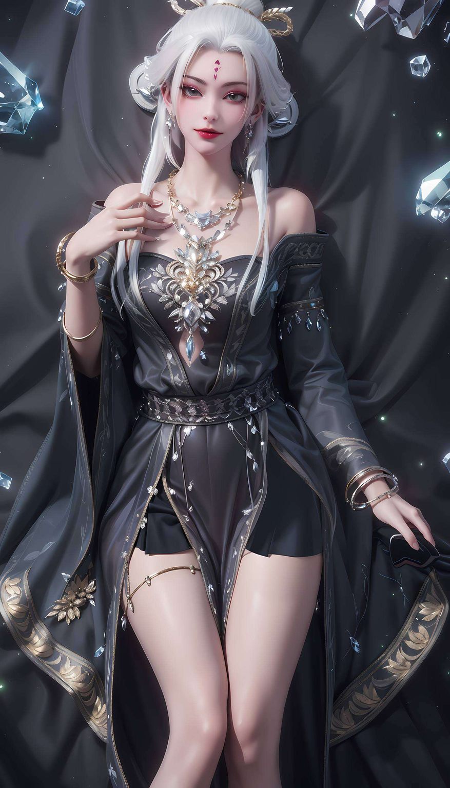 AI魔法师们精心打造了一系列免费壁纸合集化身黄色壁纸上的灵动仙子