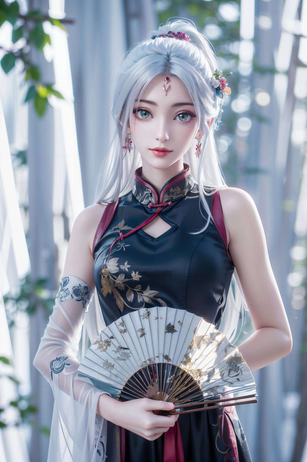 简直就是电脑屏幕上的古风漫画女神！快来收了这枚国漫壁纸美得让人忍不住想抱回家！